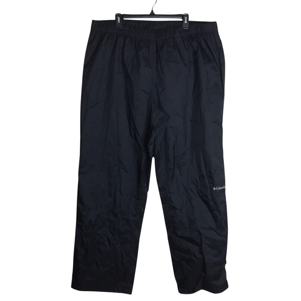 Columbia Omni tech waterproof nylon elastic waist outdoor hiking rain pants XXL